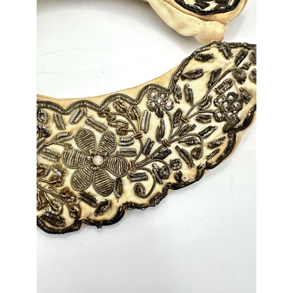 Vintage Baar & Beards, NY Handmade Beaded Collar 1940s‎ - Picture 4 of 8
